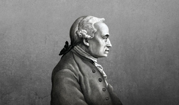 Retrato do filósofo Immanuel Kant