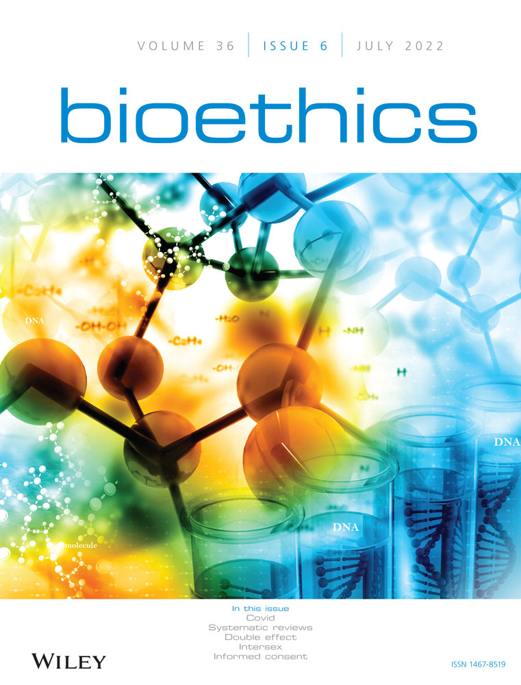 Capa da edição de junho de 2022 do periódico Bioethics