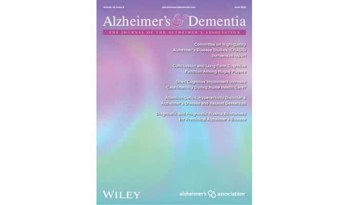 Capa da revista Alzheimers and Dementia