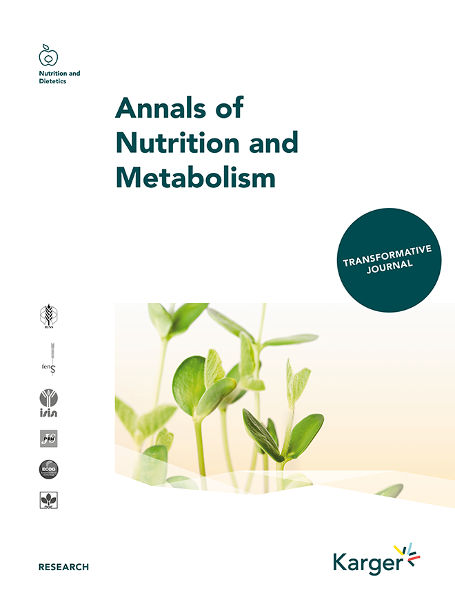 Capa do Annals of Nutrition and Metabolism