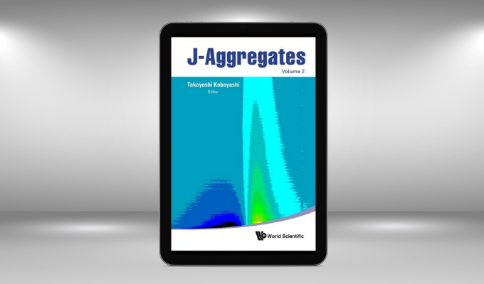 Prêmio Nobel de Química 2023: tablet contendo a capa do livro J-Aggregates