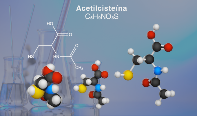 Acetilcisteína: fórmula e estrutura químicas da acetilcisteína