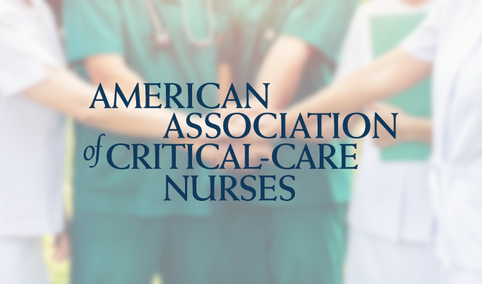 Enfermagem: logo da American Association of Critical-Care Nurses